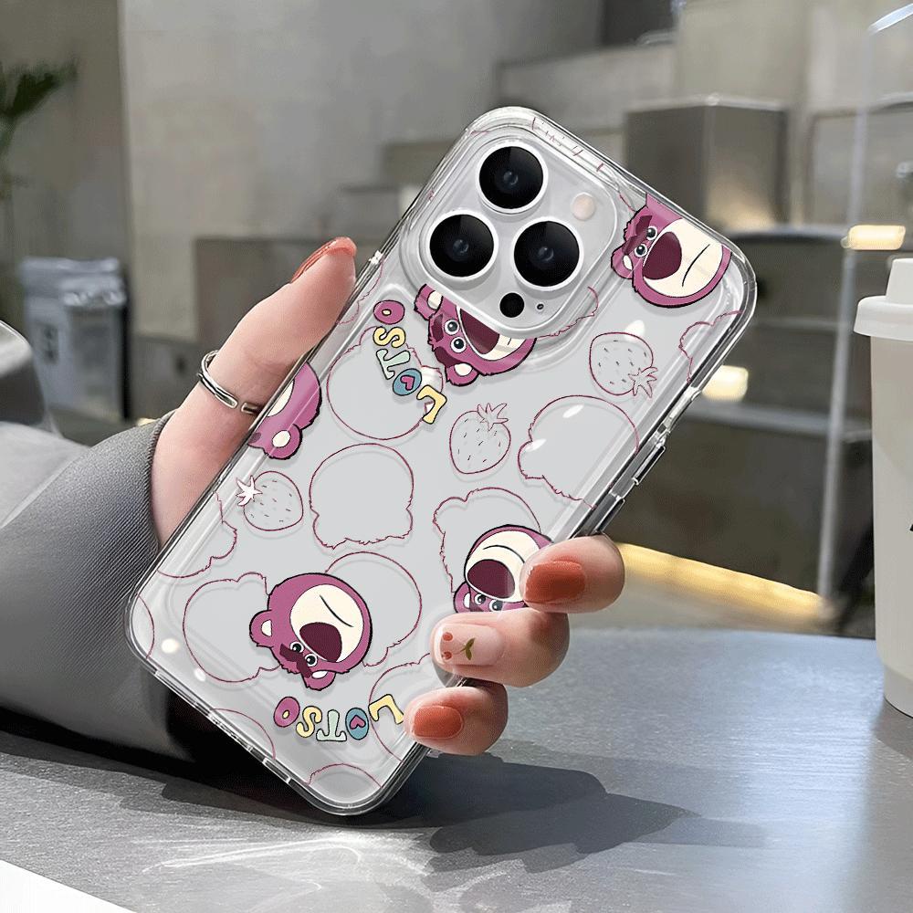 Ốp Điện Thoại Trong Suốt Chống Sốc In Hình Gấu Cho iphone 14 pro max 11 13 12 7Plus 7 8 Plus X XR XSMax