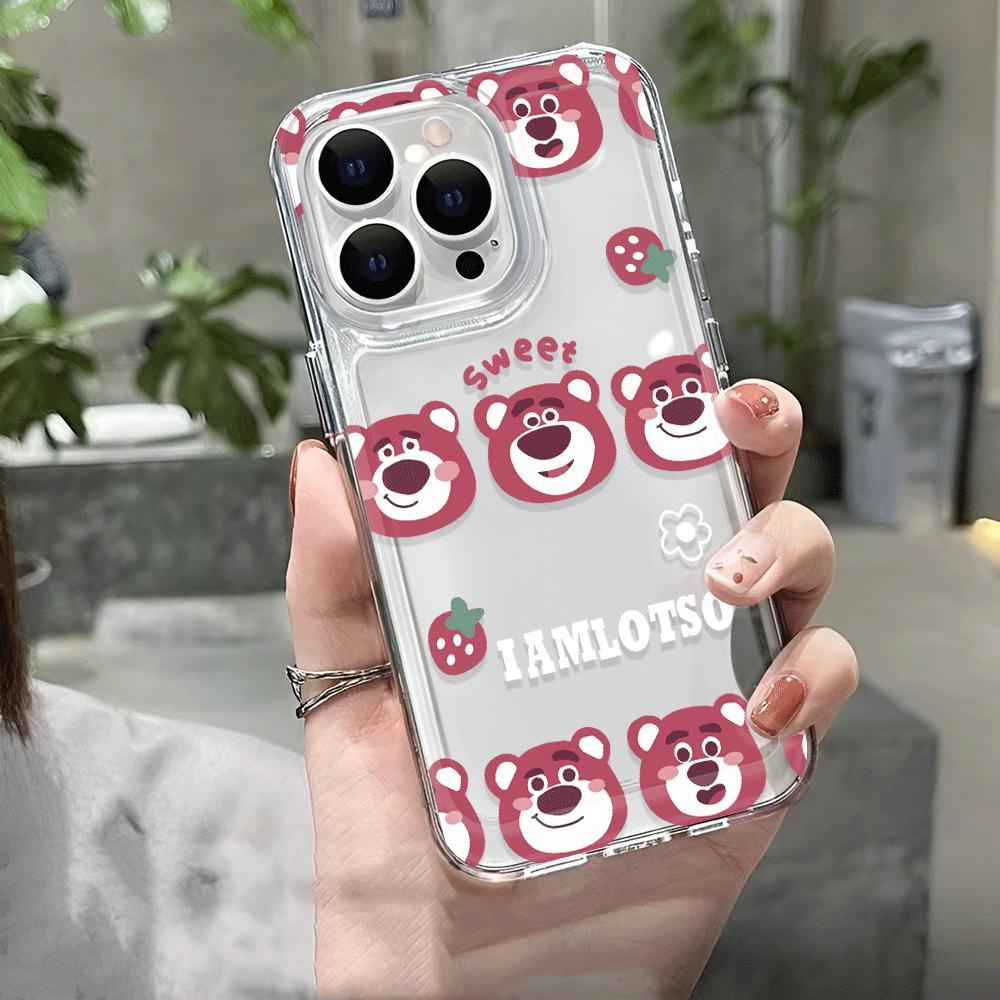 Ốp Điện Thoại Trong Suốt Chống Sốc In Hoạt Hình Cho iphone 14 pro max 11 13 12 7Plus 7 8 Plus X XR XSMax