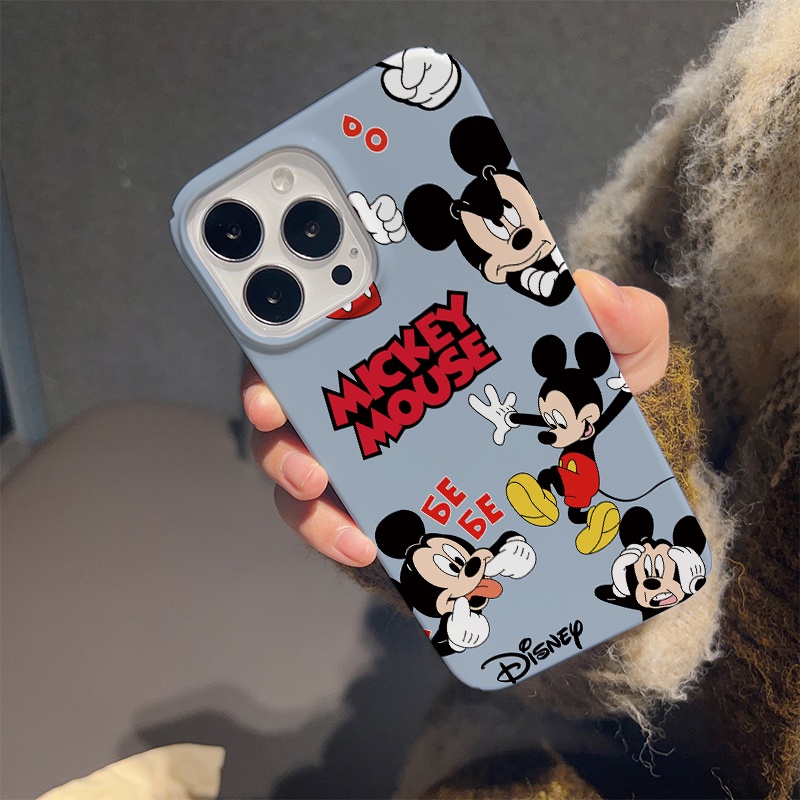 Ốp Điện Thoại Cứng In Hình Chuột Hoạt Hình Dễ Thương Cho iphone 14 pro Max 11 13 12 7Plus 8 X XS Max