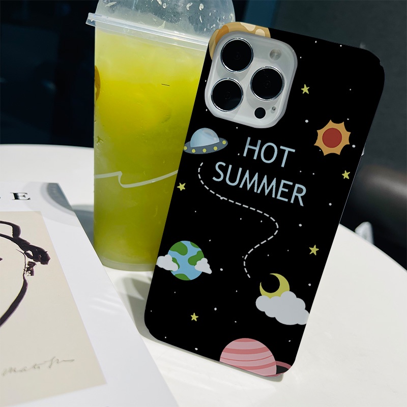 Ốp Điện Thoại Cứng Chống Sốc In Hình Hành Tinh Không Gian Thời Trang Cho iphone 14 pro Max 11 13 12 7Plus 8 X XS Max
