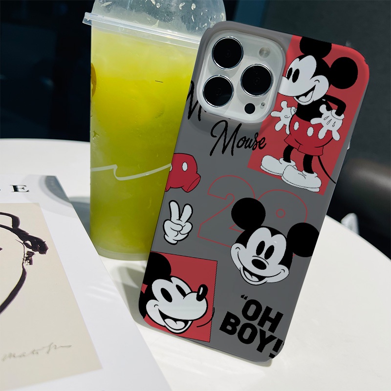 Ốp Điện Thoại Cứng Chống Sốc In Hình Chuột Hoạt Hình Dễ Thương Cho iphone 14 pro Max 11 13 12 7Plus 8 X XS Max