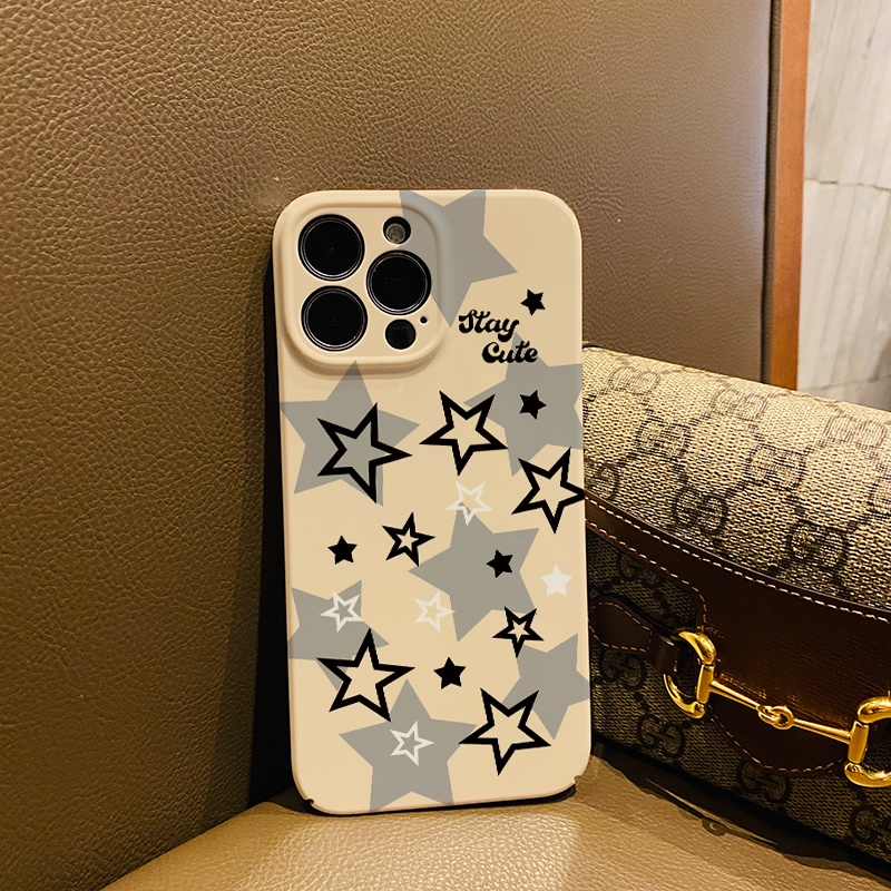 Ốp Điện Thoại Cứng Chống Sốc Họa Tiết Ngôi Sao Thời Trang Cho iphone 14 pro Max 11 13 12 7Plus 8 X XS Max