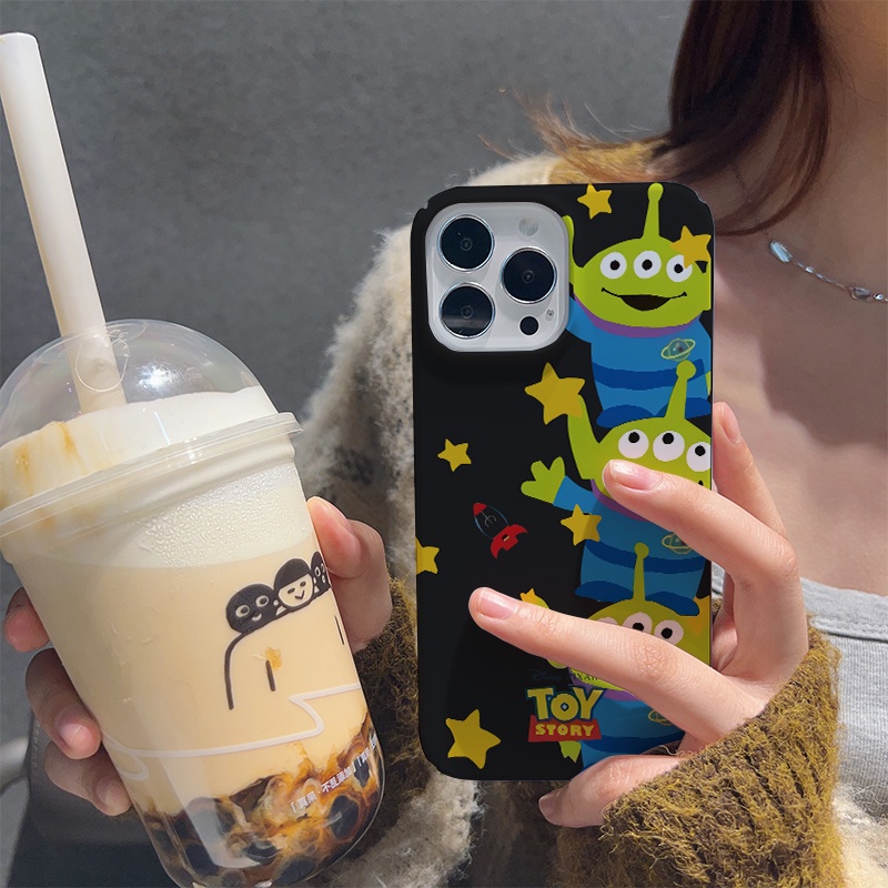 Ốp Điện Thoại Cứng Chống Sốc In Hình Người Ngoài Hành Tinh Hoạt Hình Cho iphone 14 pro Max 11 13 12 7Plus 8 X XS Max