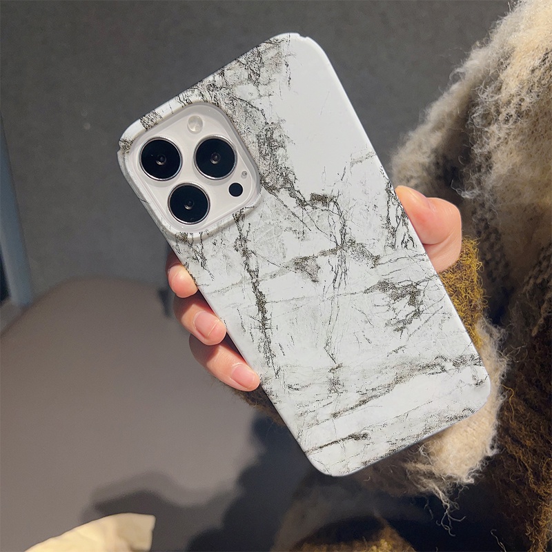Ốp Điện Thoại Cứng Chống Sốc Họa Tiết Cẩm Thạch Cho iphone 14 pro Max 11 13 12 7Plus 8 X XS Max
