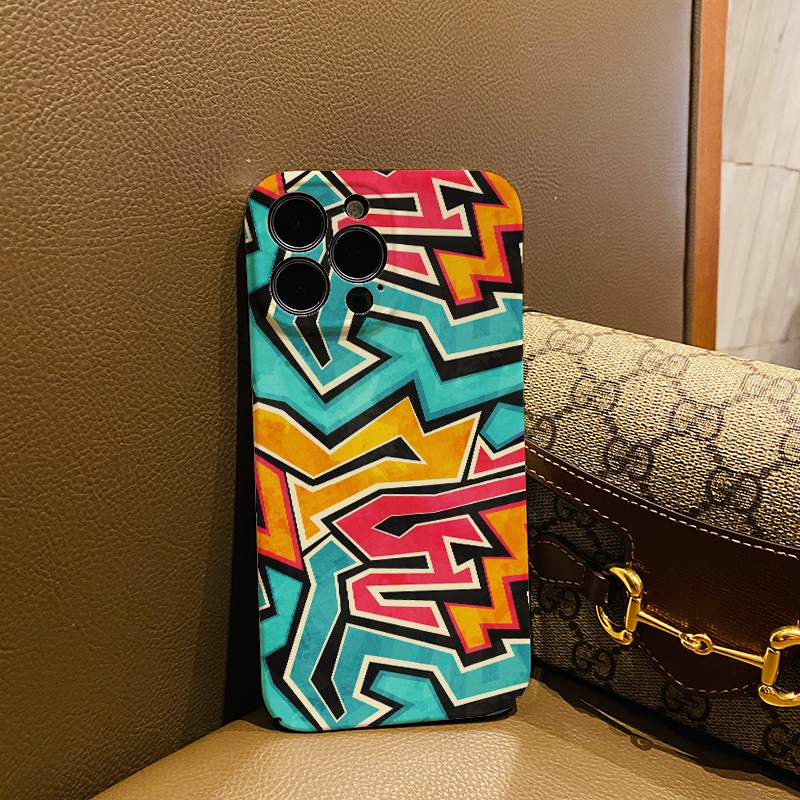 Ốp Điện Thoại Cứng Chống Sốc Họa Tiết graffiti Cho iphone 14 pro Max 11 13 12 7Plus 8 X XS Max