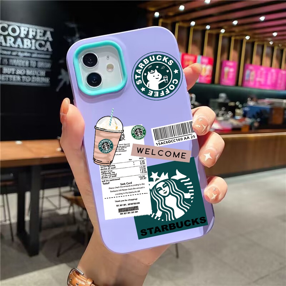 Ốp Điện Thoại silicon Dẻo in Chữ Và Ly Cà Phê 3 Trong 1 Cho iPhone 14Promax 13 12 11 7Plus X XR 7 8