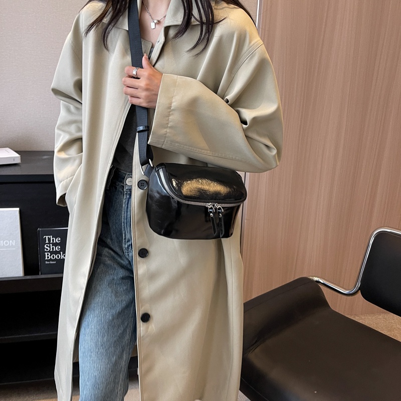 Túi Da PU Đeo Chéo Ngực Nhỏ Xinh Thời Trang Hàn Quốc Cho Bạn Gái