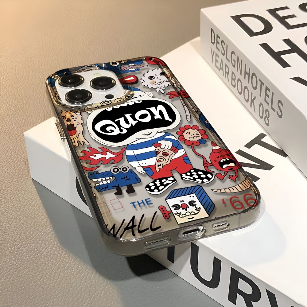 Ốp Điện Thoại Trong Suốt In Hoạt Hình Ngộ Nghĩnh Cho iphone 14 pro max 11 13 12 7 8 Plus X XR XSMax