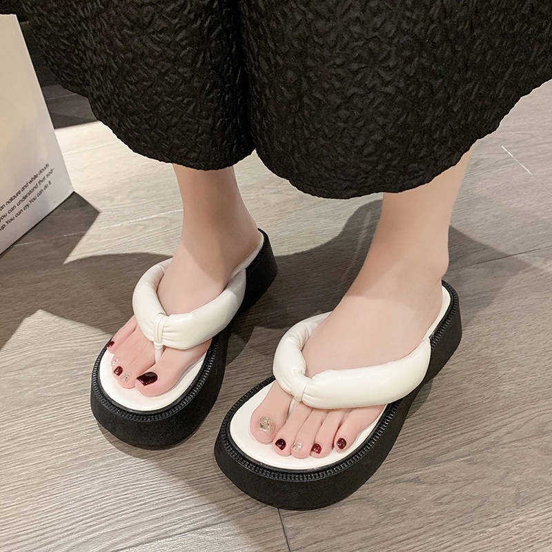 Dép Xỏ Ngón Đế Dày Thời Trang Mùa Hè Cho Nữ