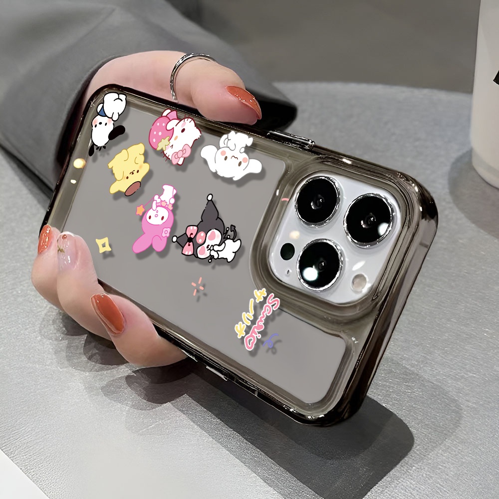 Ốp Điện Thoại Trong Suốt Họa Tiết Hoạt Hình Hello Kitty Kuromi Cho iphone 14 pro max 11 13 12 7 8 Plus X XR XSMax
