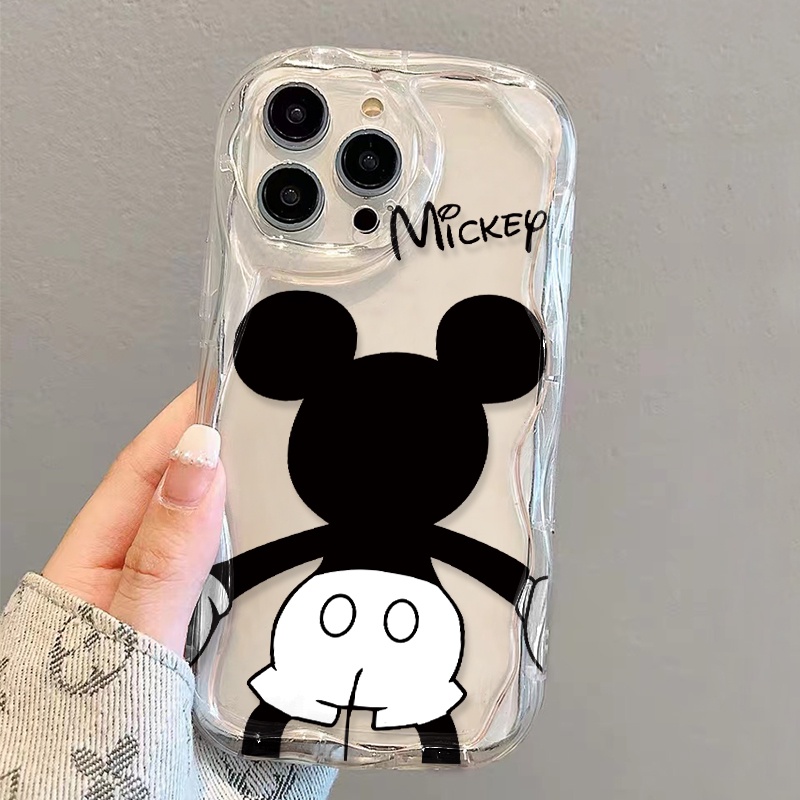 Ốp Điện Thoại Dẻo Trong Suốt Họa Tiết Hoạt Hình Mickey Dễ Thương Cho iphone 14 pro Max 11 13 12 7Plus 8 X XS Max
