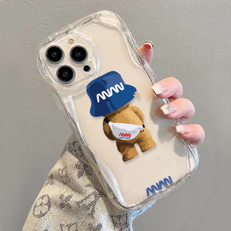Ốp Điện Thoại Mềm Trong Suốt Họa Tiết NASA Gấu Đáng Yêu Cho iphone 14 pro Max 11 13 12 7Plus 8 X XS Max