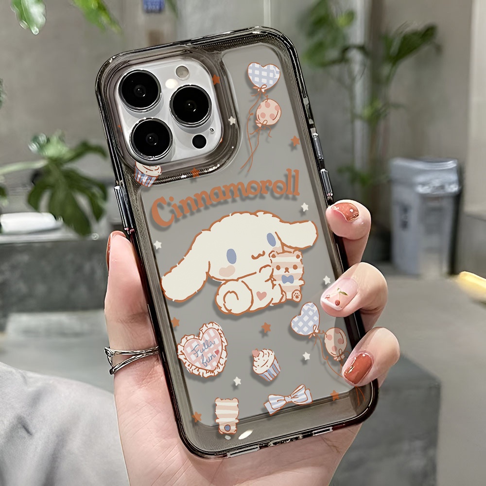 Ốp Điện Thoại Trong Suốt Hình Gấu Cinnamoroll Cho iphone 14 pro max 11 13 12 7 8 Plus X XR XSMax