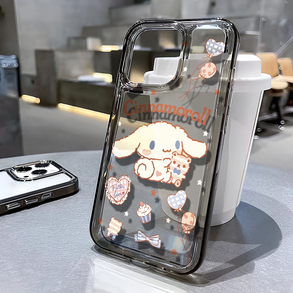 Ốp Điện Thoại Trong Suốt Hình Gấu Cinnamoroll Cho iphone 14 pro max 11 13 12 7 8 Plus X XR XSMax