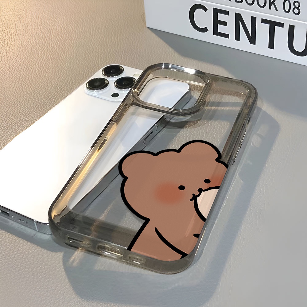 Ốp Điện Thoại Trong Suốt In Hình Gấu Hoạt Hình Dễ Thương Cho iphone 14 pro max 11 13 12 7 8 Plus X XR XSMax