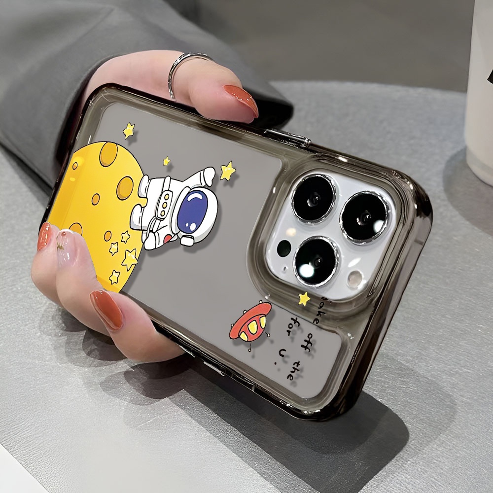 Ốp Điện Thoại Trong Suốt Hình Phi Hành Gia Hoạt Hình Cho iphone 14 pro max 11 13 12 7 8 Plus X XR XSMax