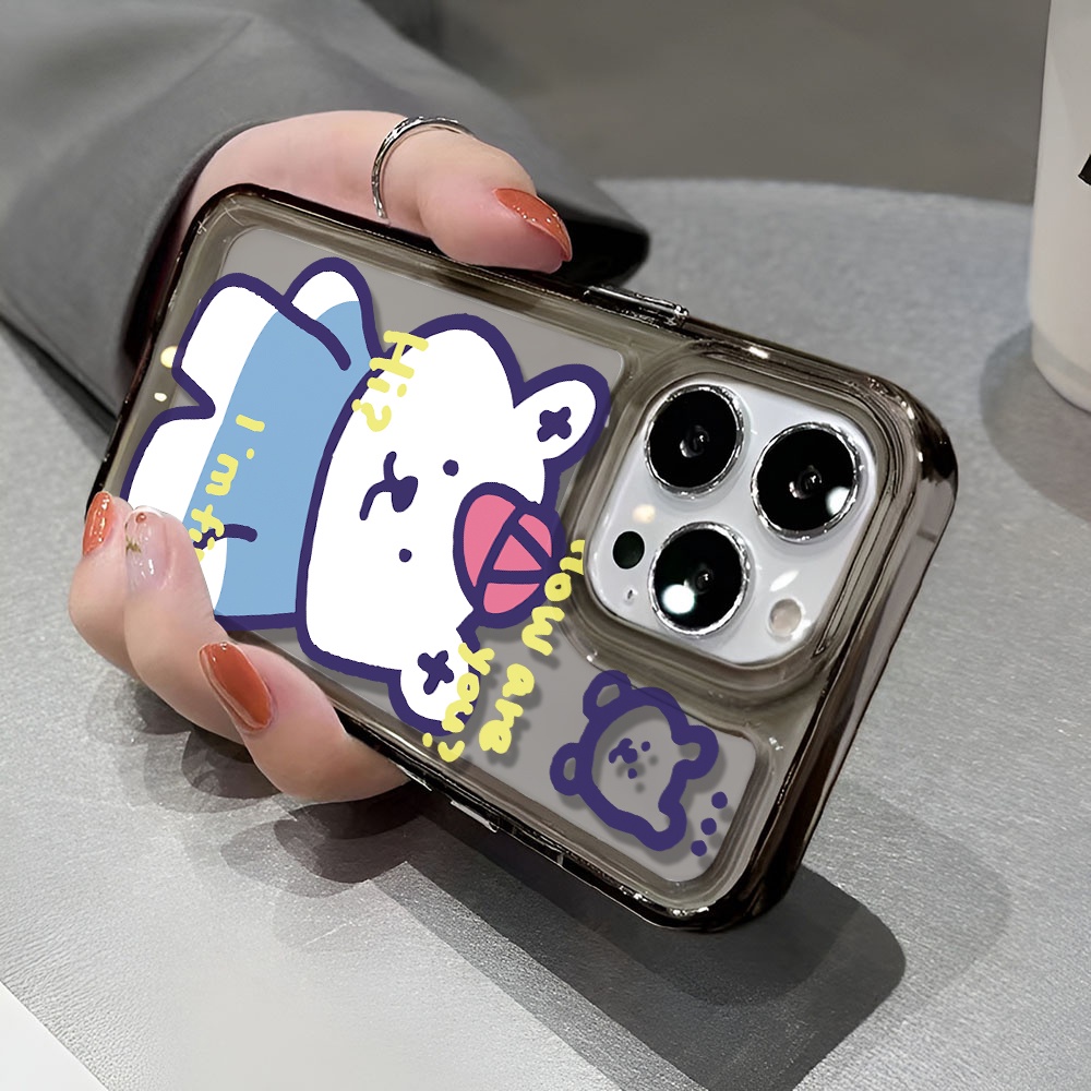 Ốp Điện Thoại Trong Suốt In Hình Gấu Hoạt Hình Dễ Thương Cho iphone 14 pro max 11 13 12 7 8 Plus X XR XSMax