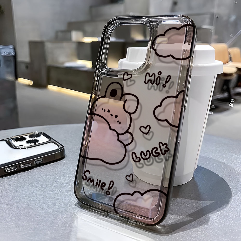 Ốp Điện Thoại Trong Suốt In Hình Thỏ May Mắn Cho iphone 14 pro max 11 13 12 7 8 Plus X XR XSMax