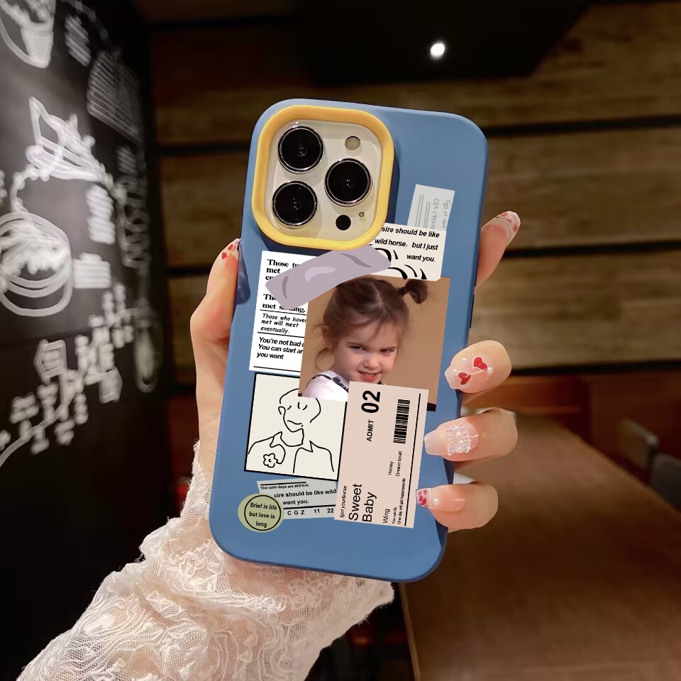 Ốp Điện Thoại silicon Dẻo Hình Cô Gái 3 Trong 1 Kiểu retro Cho iPhone 14Promax 13 12 11 7Plus X XR