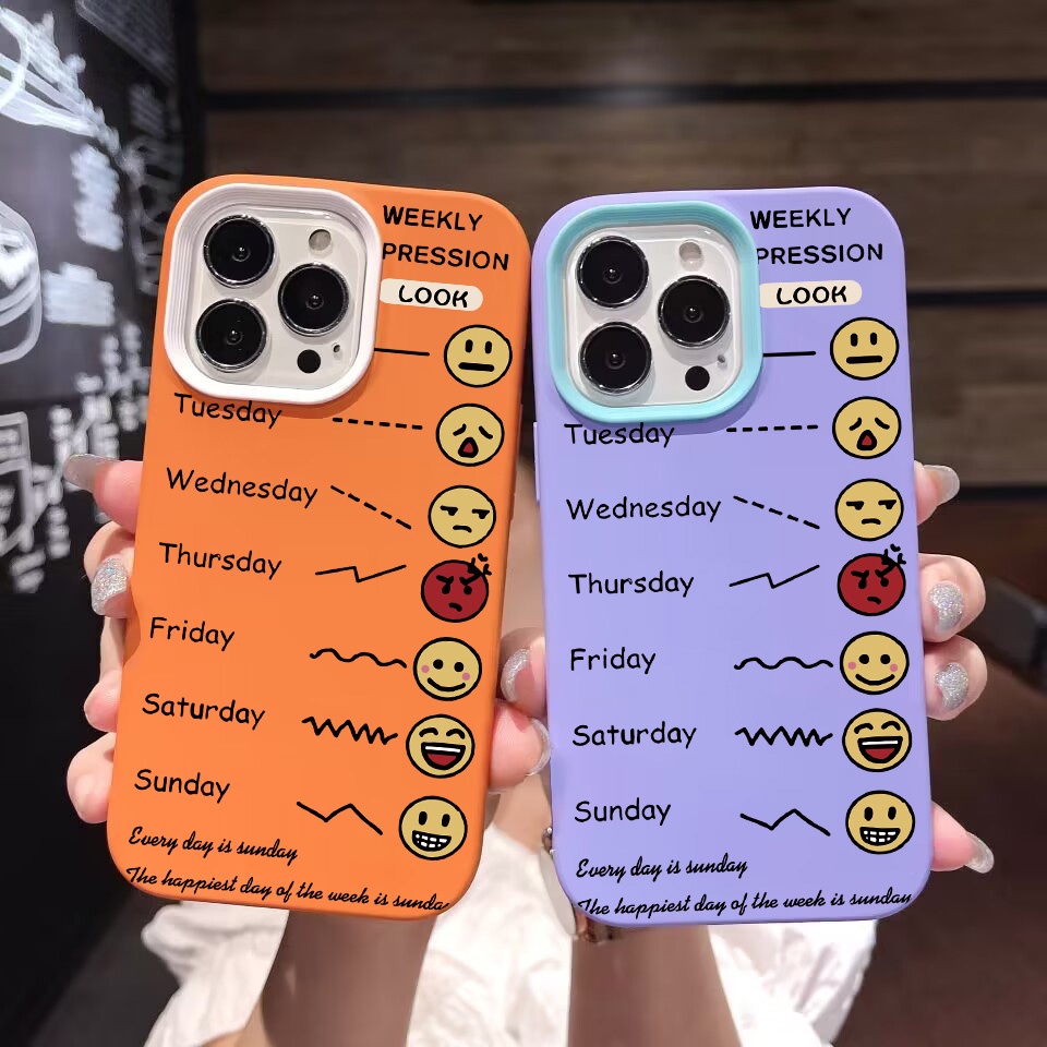 Ốp Điện Thoại silicon Dẻo 3 Trong 1 in Hình Biểu Tượng Cảm Xúc Tâm Trạng one Piece Cho iPhone 14Promax 13 12 11 7Plus X