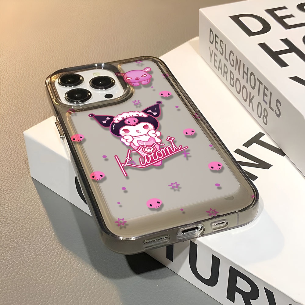 Ốp Điện Thoại Trong Suốt In Hình Kuromi Cho iphone 14 pro max 11 13 12 7 8 Plus X XR XSMax