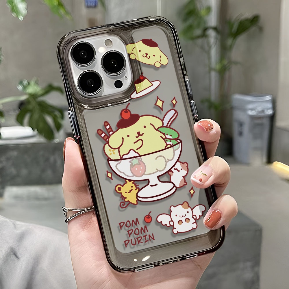 Ốp Điện Thoại Trong Suốt Hình Cún Pudding Cho iphone 14 pro max 11 13 12 7 8 Plus X XR XSMax