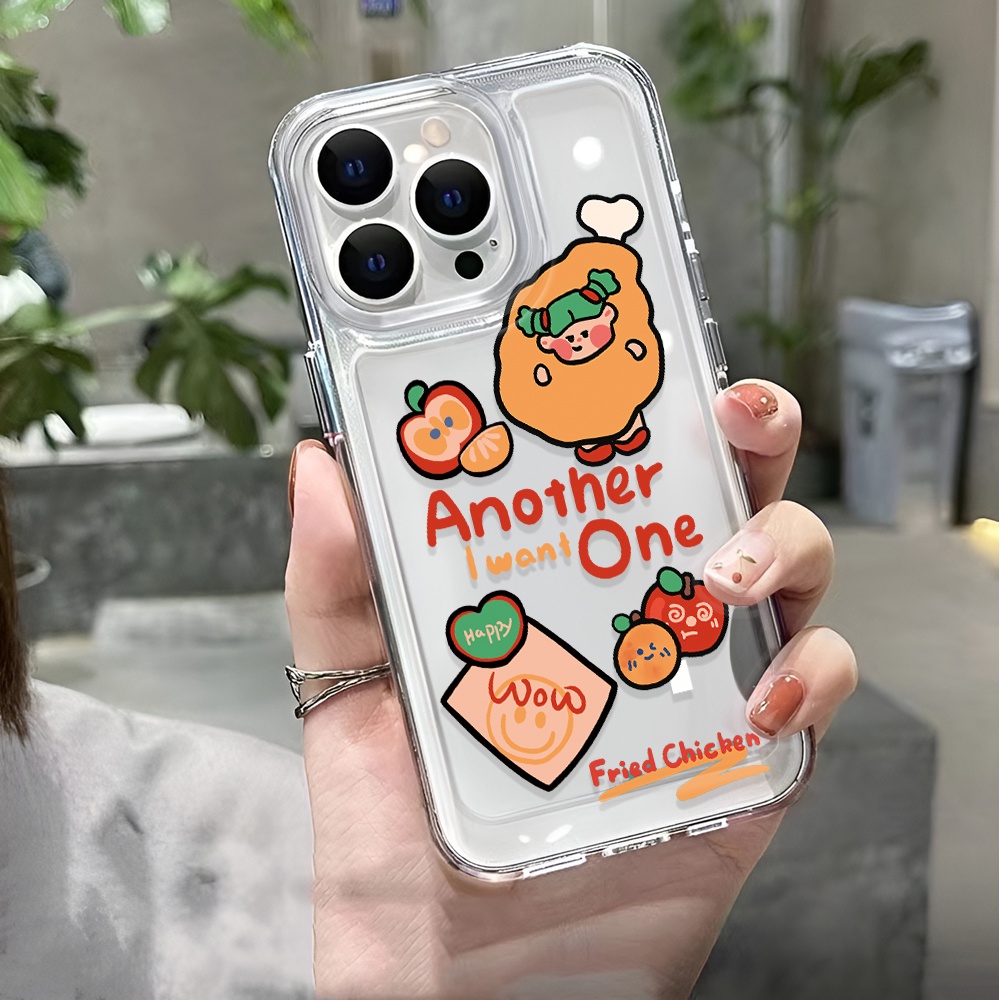 Ốp Điện Thoại Trong Suốt In Hình Quả Cam Cho iphone 14 pro max 11 13 12 7 8 Plus X XR XSMax