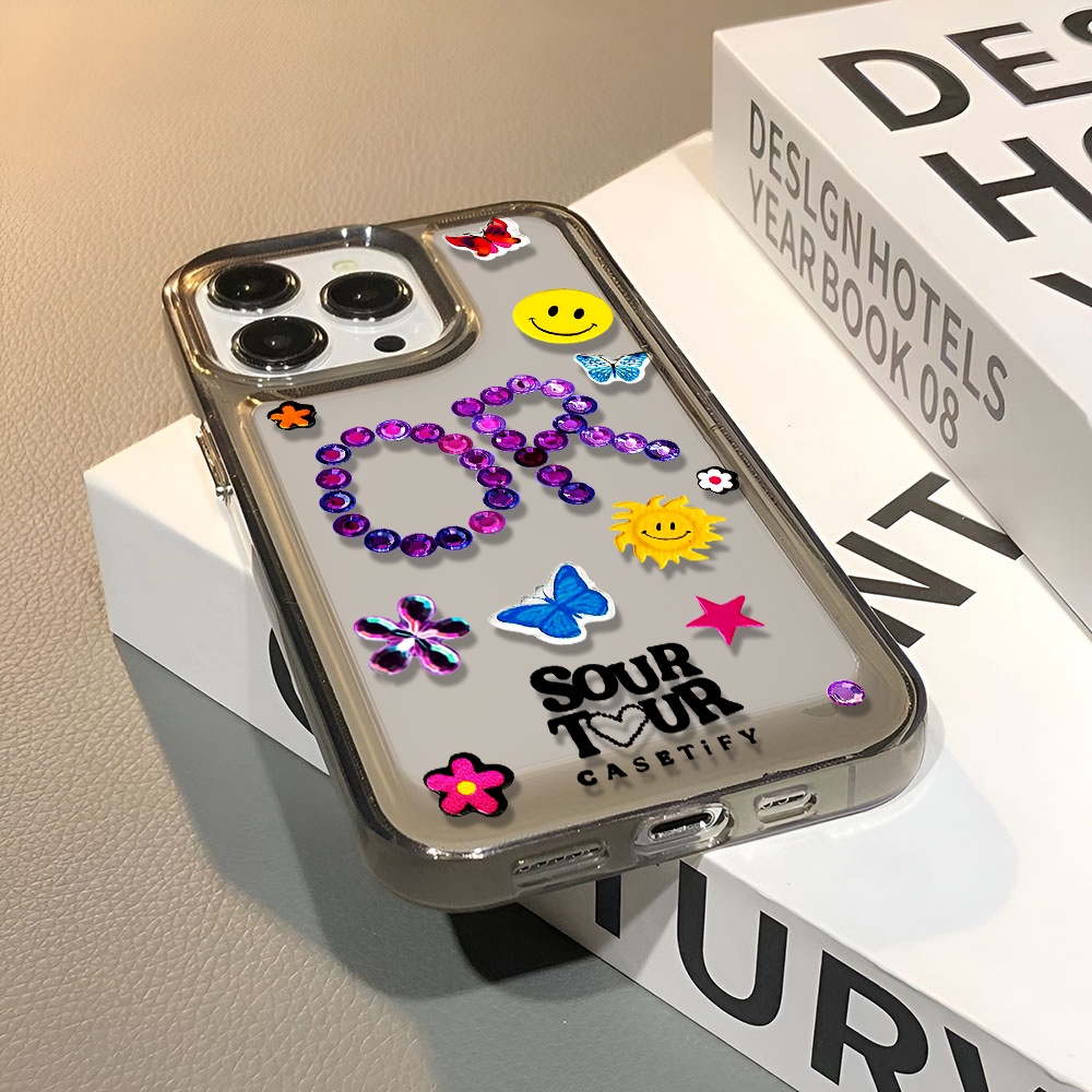 Ốp Điện Thoại Trong Suốt Chống Sốc In Hình Bướm Thời Trang Cho iphone 14 pro max 11 13 12 7 8 Plus X XR XSMax