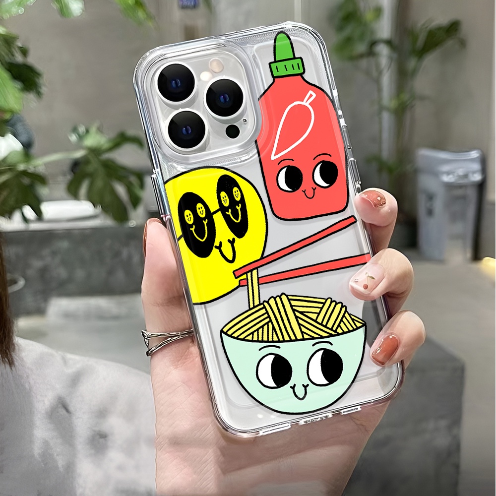 Ốp Điện Thoại Trong Suốt Chống Sốc In Họa Tiết Hoạt Hình Cho iphone 14 pro max 11 13 12 7 8 Plus X XR XSMax