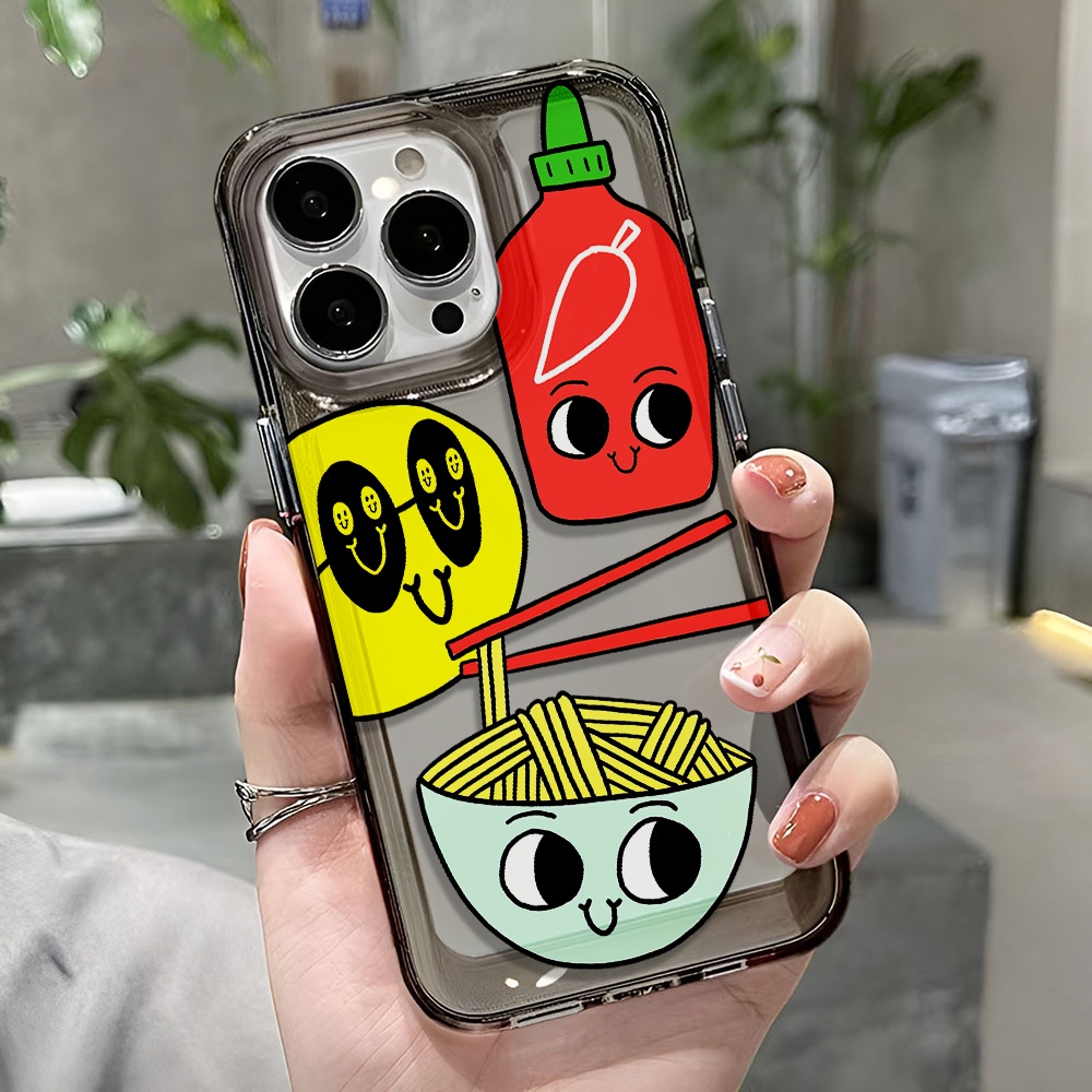 Ốp Điện Thoại Trong Suốt Chống Sốc In Họa Tiết Hoạt Hình Cho iphone 14 pro max 11 13 12 7 8 Plus X XR XSMax