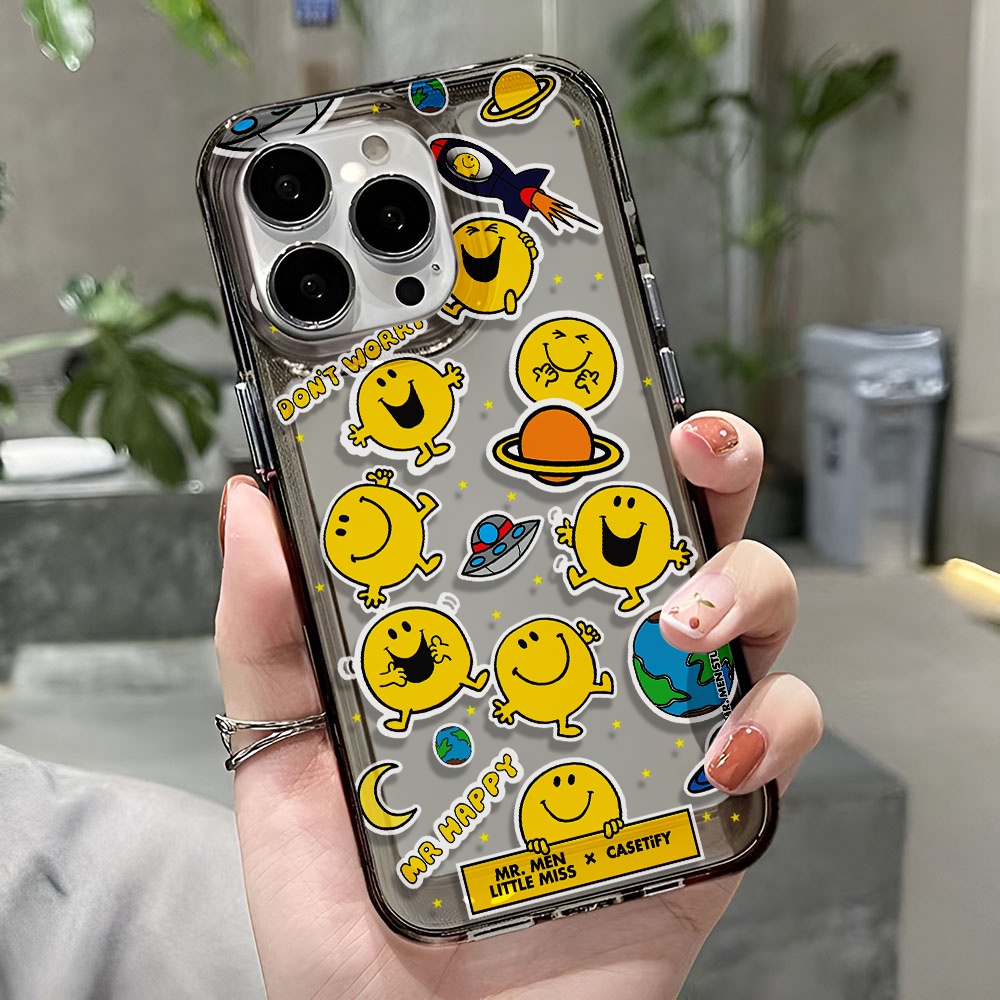 Ốp Điện Thoại Trong Suốt Chống Sốc In Hình Mặt Cười Cho iphone 14 pro max 11 13 12 7 8 Plus X XR XSMax
