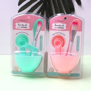 Bộ Tô Và Cọ Đắp Mặt Nạ Chăm Sóc Da diy