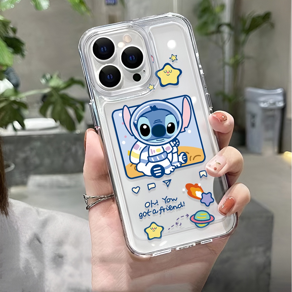 Ốp Điện Thoại Trong Suốt Chống Sốc In Hình Phi Hành Gia Cho iphone 14 pro max 11 13 12 7 8 Plus X XR XSMax