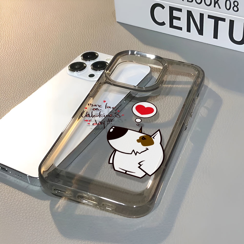 Ốp Điện Thoại Trong Suốt Chống Sốc In Hình Chú Chó Hoạt Họa Cho iphone 14 pro max 11 13 12 7 8 Plus X XR XSMax