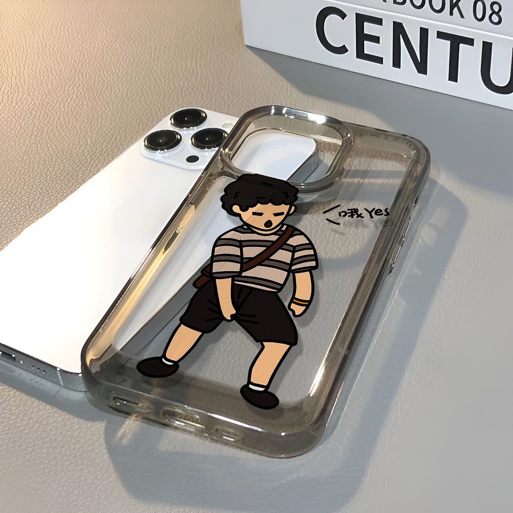 Ốp Điện Thoại Trong Suốt Chống Sốc In Hình Cậu Bé Không Gian Cho iphone 14 pro max 11 13 12 7 8 Plus X XR XSMax