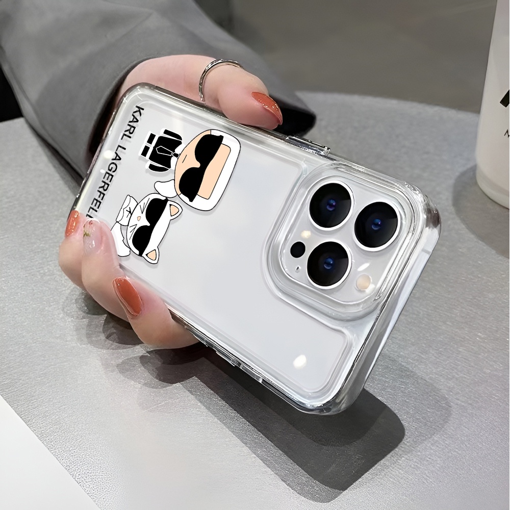 Ốp Điện Thoại Trong Suốt Chống Sốc In Hình Mèo Hoạt Hình Cho iphone 14 pro max 11 13 12 7 8 Plus X XR XSMax