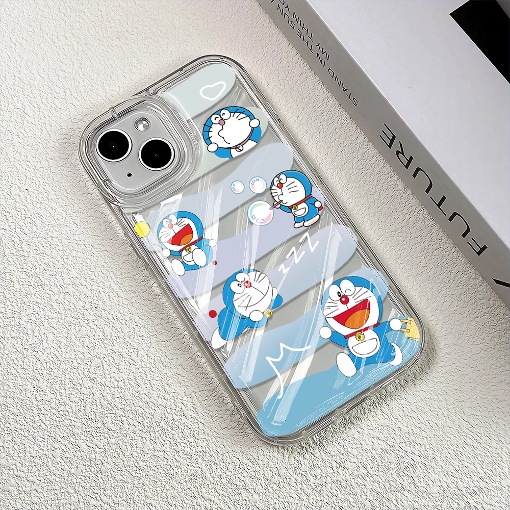 Ốp Điện Thoại Trong Suốt Họa Tiết Doraemon Chống Sốc Cho iphone 14 pro max 11 13 12 8 7 Plus XSMax X XR