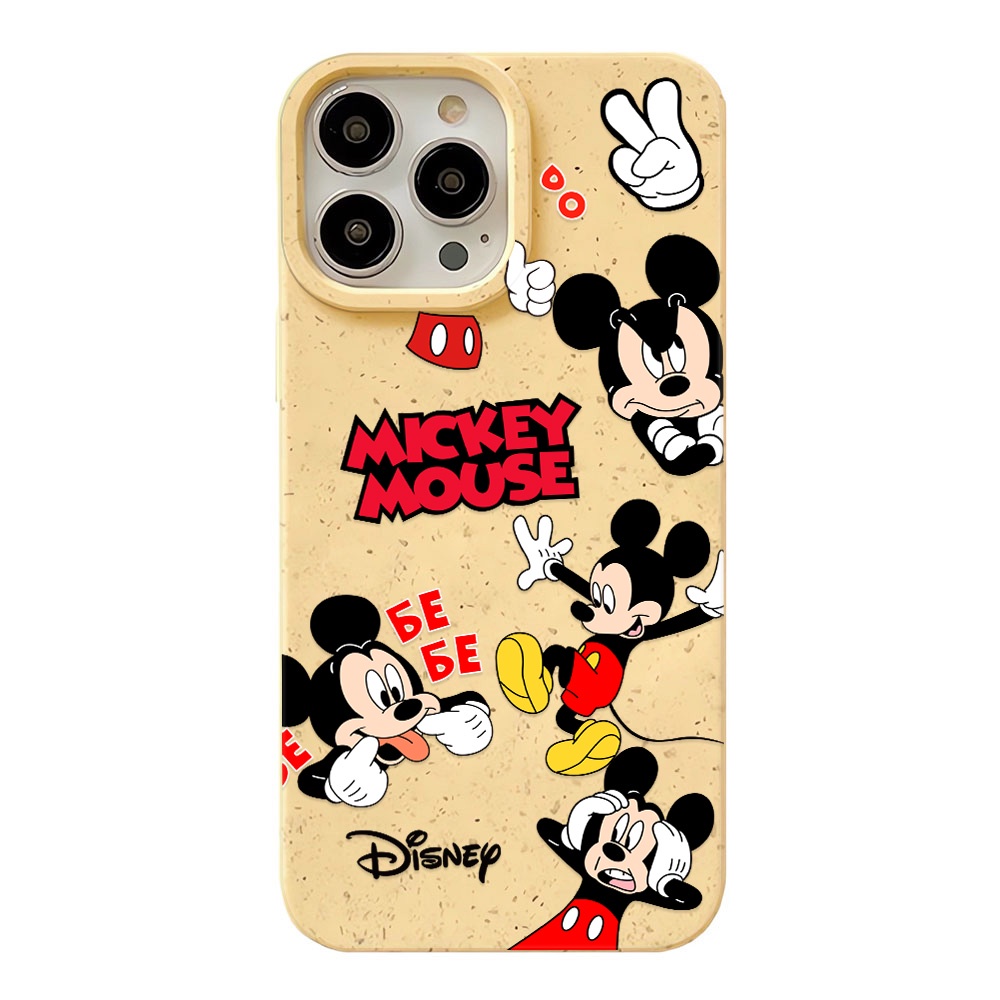 Ốp Điện Thoại Chống Sốc In Hình Mickey Màu Trắng Thời Trang Cho iphone 14 pro max 11 13 12 7 8 Plus X XR XSMax