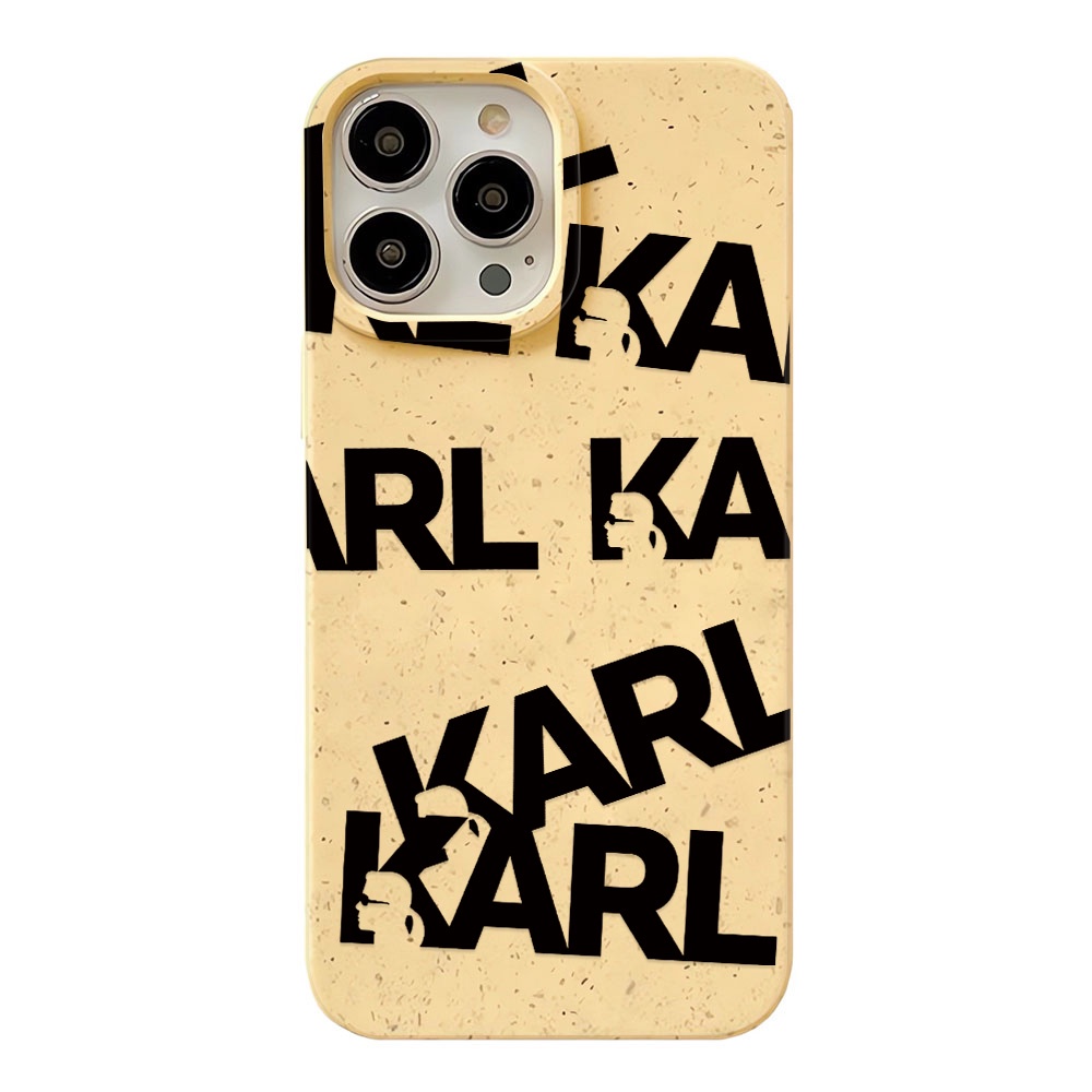 Ốp Điện Thoại Chống Sốc Màu Trắng In Chữ Karl Lagerfeld Thời Trang Cho iphone 14 pro max 11 13 12 7 8 Plus X XR XSMax
