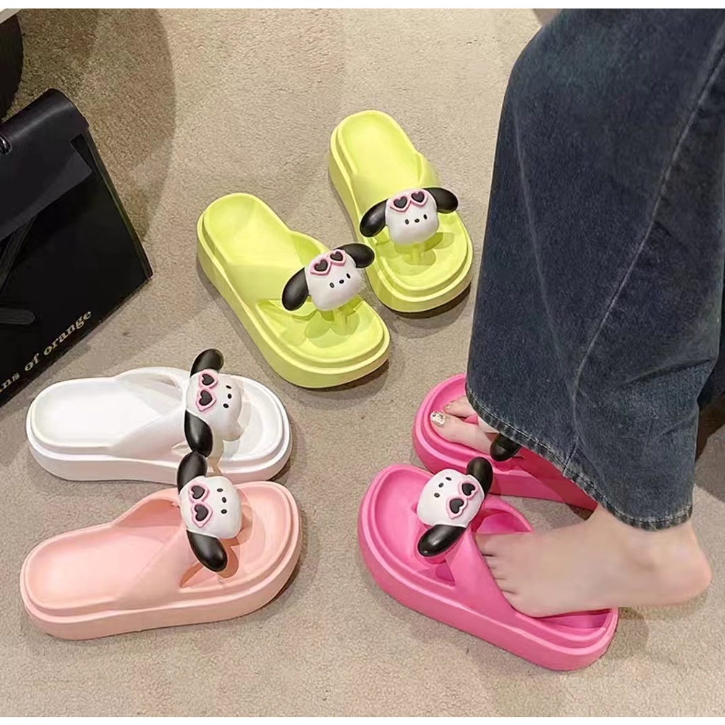 Dép Quai Ngang Đế Dày Kiểu Dáng Dễ Thương Thời Trang Mùa Hè