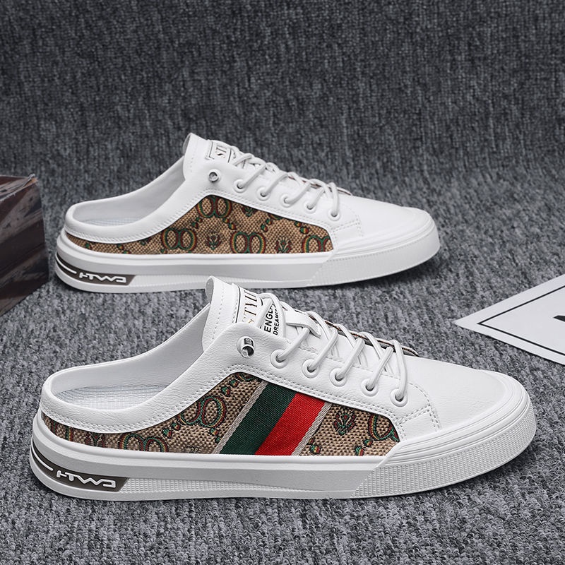 Giày Nam Phong Cách Mới 2024, Giày Nửa Trượt Hợp Thời Trang Không Gót