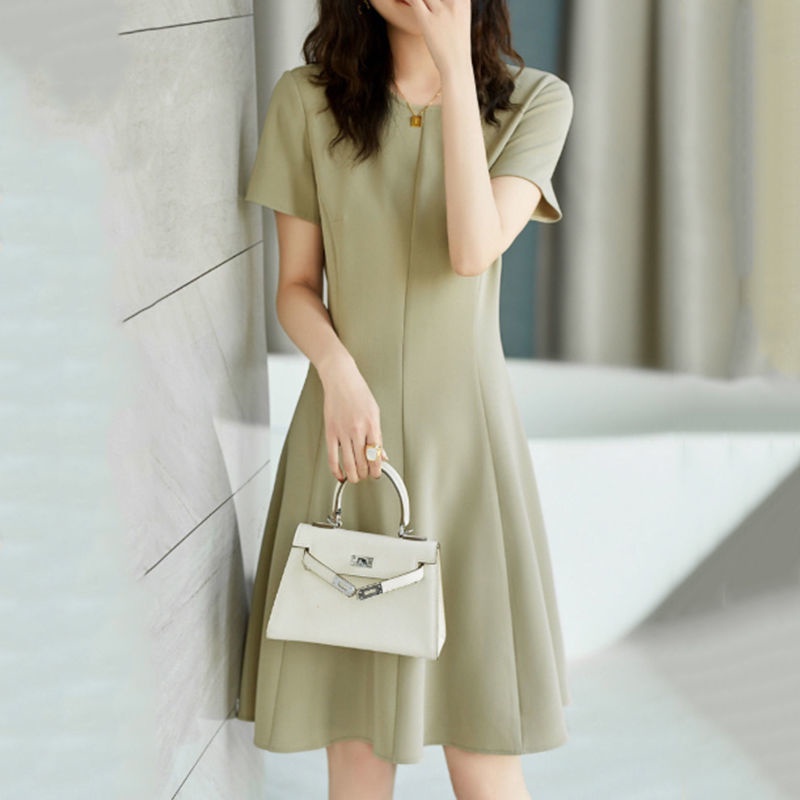 Đầm Tay Ngắn Phong Cách Hàn Quốc Thời Trang Mùa Hè Mới Cho Nữ