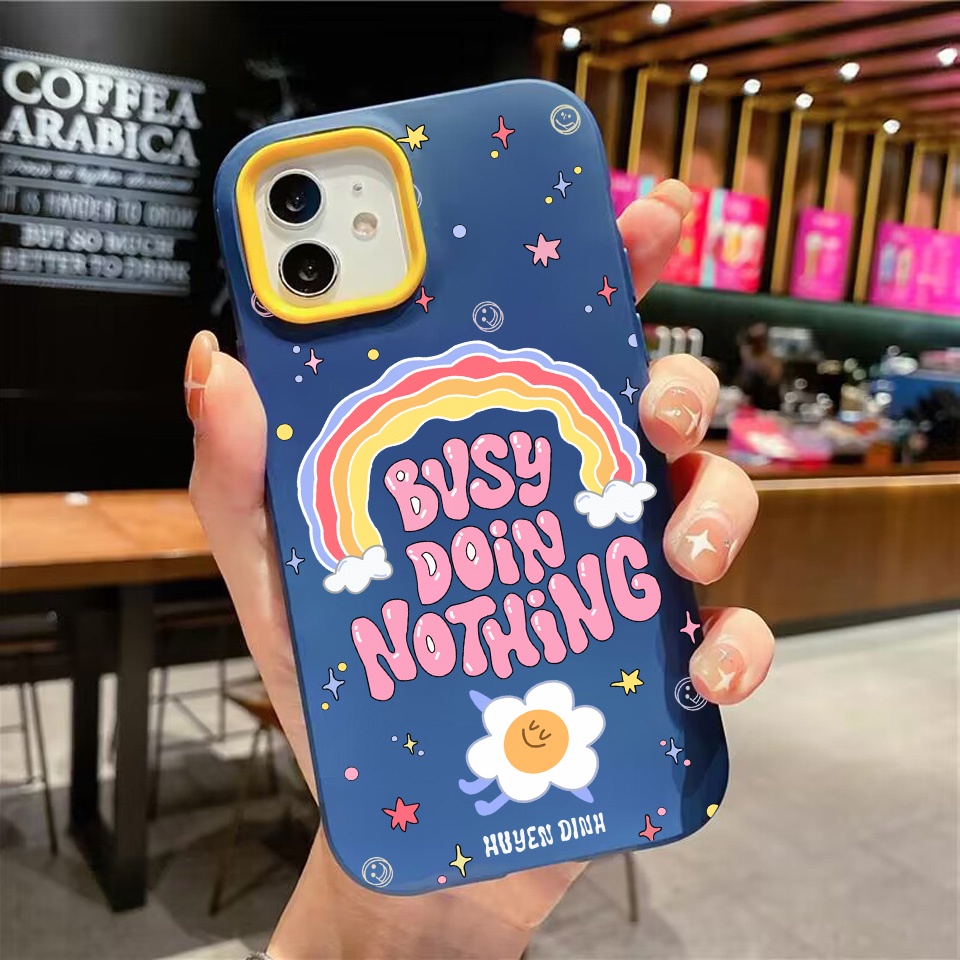 Ốp Điện Thoại silicon Dẻo Hình Hoa Cầu Vồng 3 Trong 1 Cho iPhone 14Promax 13 12 11 7Plus 7 X Xs Max XR