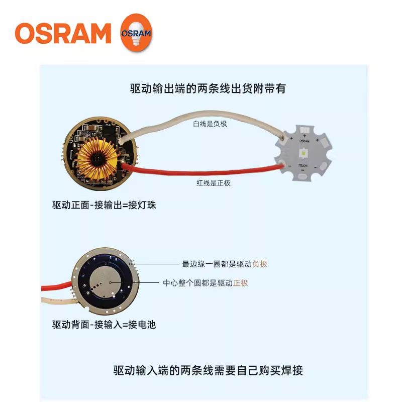 Osram KP CSLPM1.Đèn Pin LED Màu Xanh Lá F1 20W 2680lm