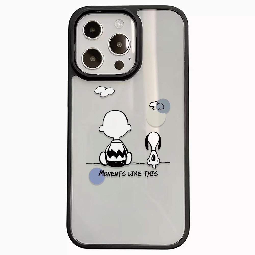 Ốp Điện Thoại Cứng Trong Suốt Hình Snoopy Cho iphone 14promax 11 13 12 7Plus 8 X XS Max