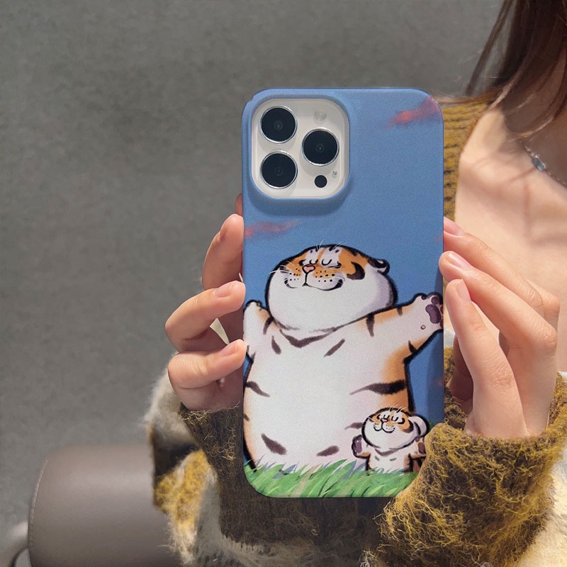 Ốp Điện Thoại Cứng In Hình Hổ Dễ Thương Cho iphone 14promax 11 13 12 7Plus 8 X XS Max