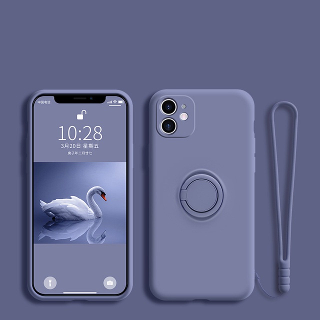 Ốp Điện Thoại Silicon Có Nhẫn Đỡ Cho Redmi Note 12 Pro + 4G 5G