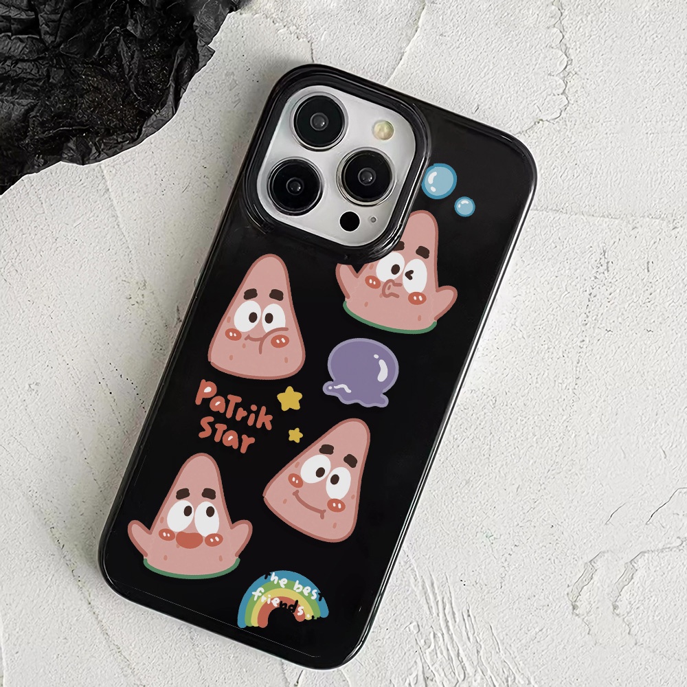 Ốp Điện Thoại Silicone TPU Mềm Bóng In Hình Patrick Star Cho iphone 14promax 11 13 12 7Plus 8 X XS Max