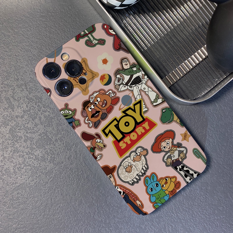 Ốp Điện Thoại Cứng Chống Sốc In Hình Toy Story Thời Trang Cho iphone 14promax 11 13 12 7Plus 8 X XS Max