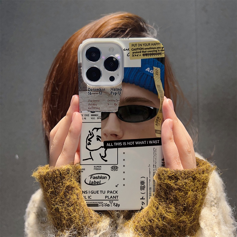 Ốp Điện Thoại Cứng In Hình Chàng Trai Thời Trang Cho iphone 14 pro Max 11 13 12 7Plus 8 X XS Max